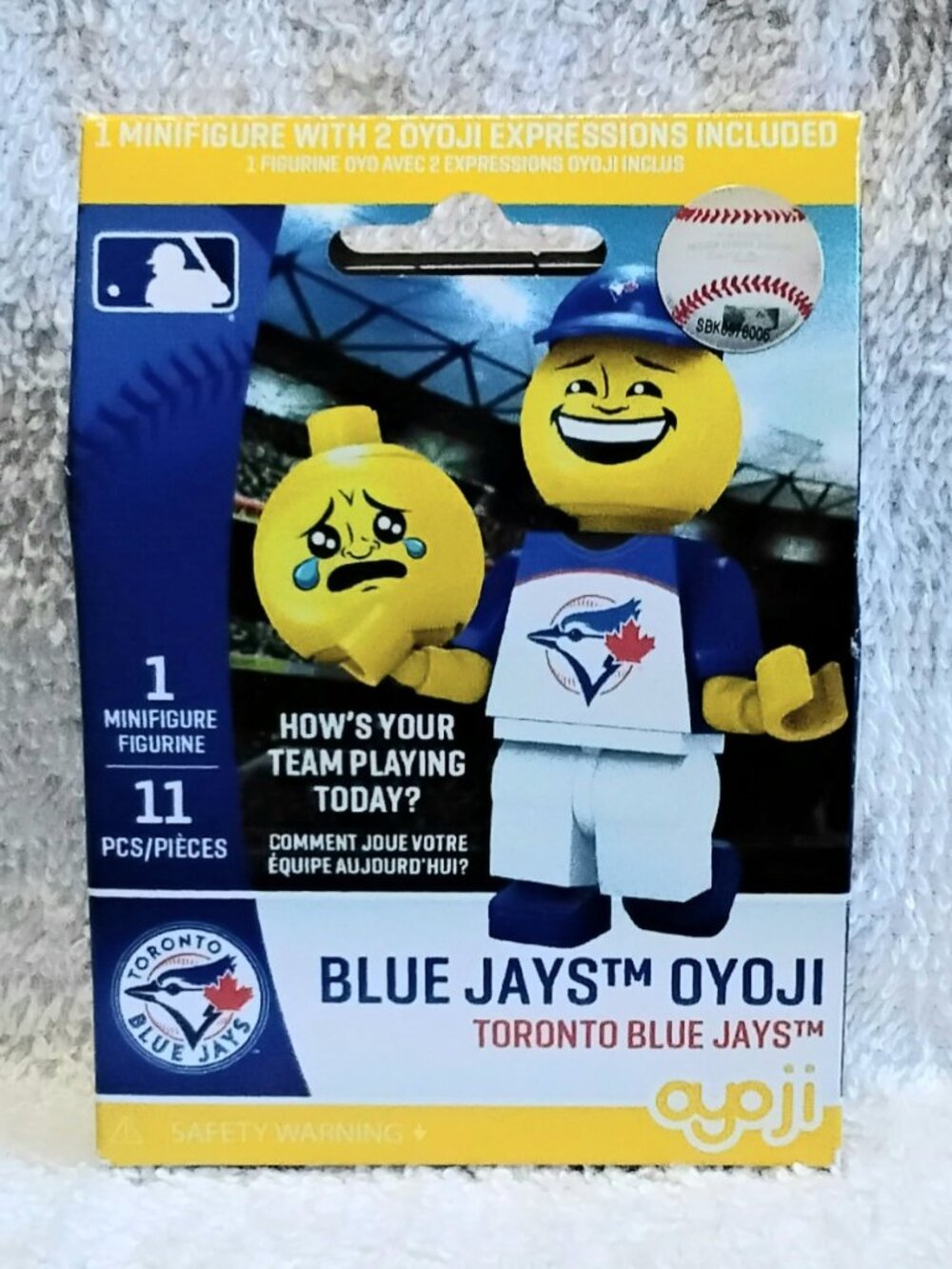3/$45 Sealed 2017 MLB Blue Jays Oyoji Happy/Sad Fan Mini Figure by OYO Sports!!
